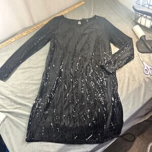 Tribal Femme sparkle lined velvet dress women's size p/s NWT
